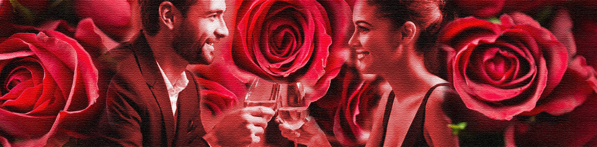 Jantar dos Namorados - rosas